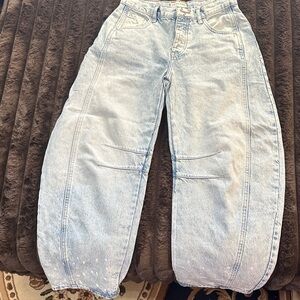 24 free people good luck mid rise barrel jeans